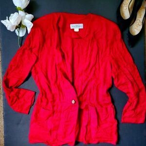 Vintage Norton McNaughton red lightweight Blazer